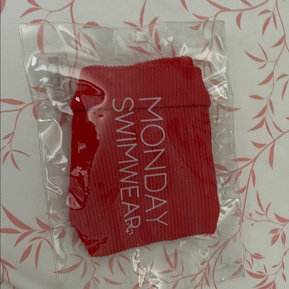 🎄Monday Swimwear Vibrant Red Bikini Bottom size 14 - Picture 9 of 10